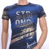 CLUB JU ronde hals T-Shirt met 3D letters Navy
