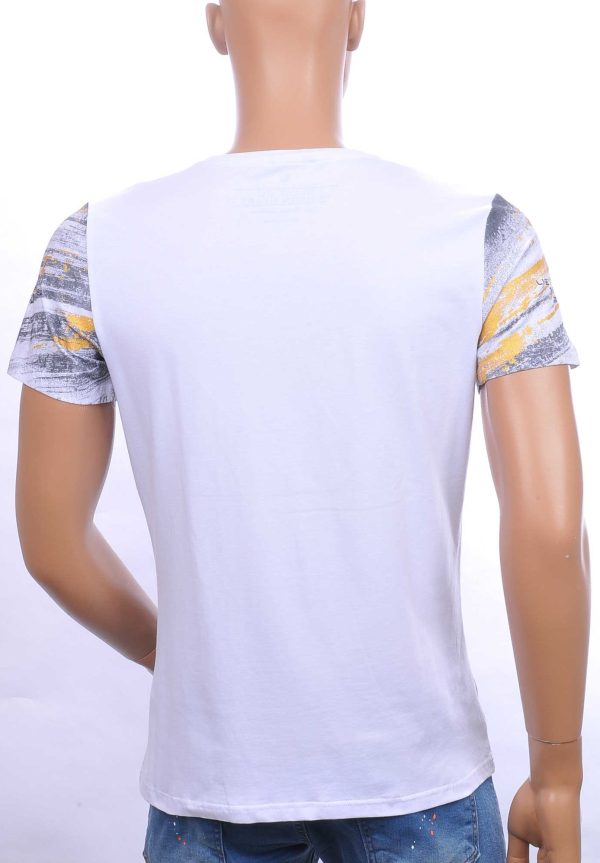 CLUB JU ronde hals T-Shirt met 3D letters Wit