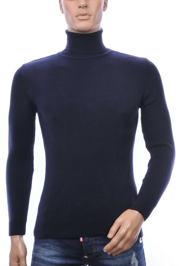 Club Ju Moncler DIOR Philipp Plein PRADA Louis Vuitton GUCCI VERSACE KENZO Dsquared2 Levi's CHASIN G-STAR DOLCE & GABBANA DIESEL PME LEGEND WAM DENIM LACOSTE effen kleur dunne heren coltrui Navy