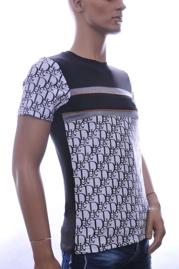 Les Designers Christian Dior ronde hals modern design T-shirt Wit