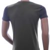 CLUB JU Trendy JEANS Slim Fit Ronde Hals T-Shirt met 3D Letters - Khaki