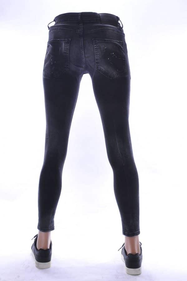 BlackRock Dsquared2 Levi's CHASIN G-STAR DOLCE & GABBANA DIESEL PME LEGEND WAM DENIM gescheurde slim fit skinny jeans met verfspetters Zwart