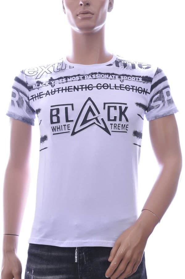 Ci-Borg Philipp Plein PRADA Louis Vuitton GUCCI VERSACE KENZO Dsquared2 Levi's CHASIN G-STAR DOLCE & GABBANA DIESEL PME LEGEND WAM DENIM LACOSTE ronde hals T-Shirt met 3D letters Wıt