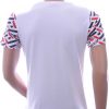 Ci-Borg ronde hals T-shirt met leeuwenkop print met steentjes Wit