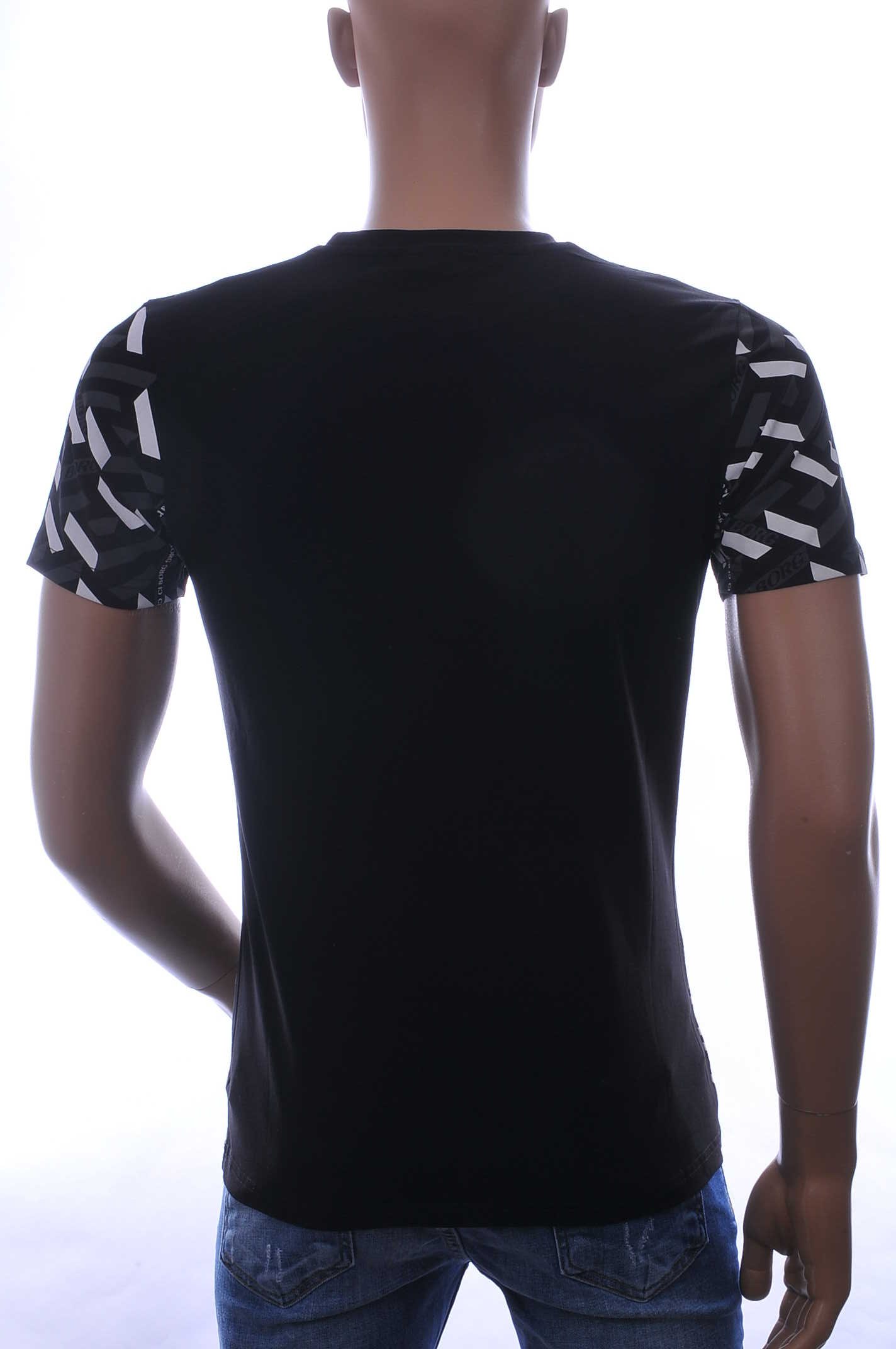 Ci-Borg ronde hals T-shirt met leeuwenkop print met steentjes Zwart