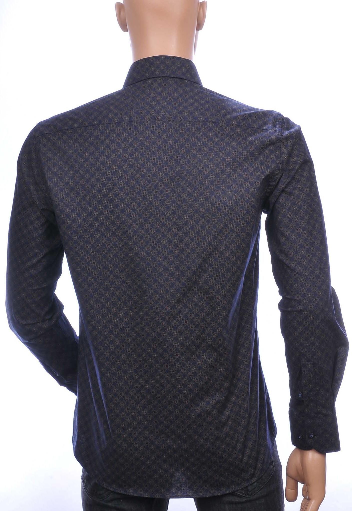 CORRINO OLYMP State of Art Blue Industry Wolff Blitz Moncler DIOR Philipp Plein PRADA Louis Vuitton GUCCI VERSACE KENZO Dsquared2 Levi's CHASIN G-STAR DOLCE & GABBANA DIESEL PME LEGEND WAM DENIM LACOSTE regular fit allover geruite dessin heren overhemd met borstzak Zwart