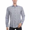 Corrino heren overhemd groen paisley slim fit katoen