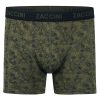 Zaccini Trendy 2-pack Perfect Fit Heren Boxershorts Allover Urban Blossom Olive Print - Khaki