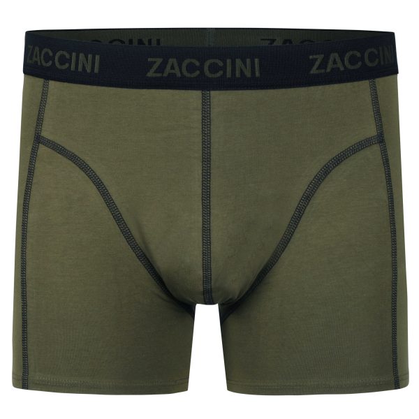 Zaccini Trendy 2-pack Perfect Fit Heren Boxershorts Allover Urban Blossom Olive Print - Khaki