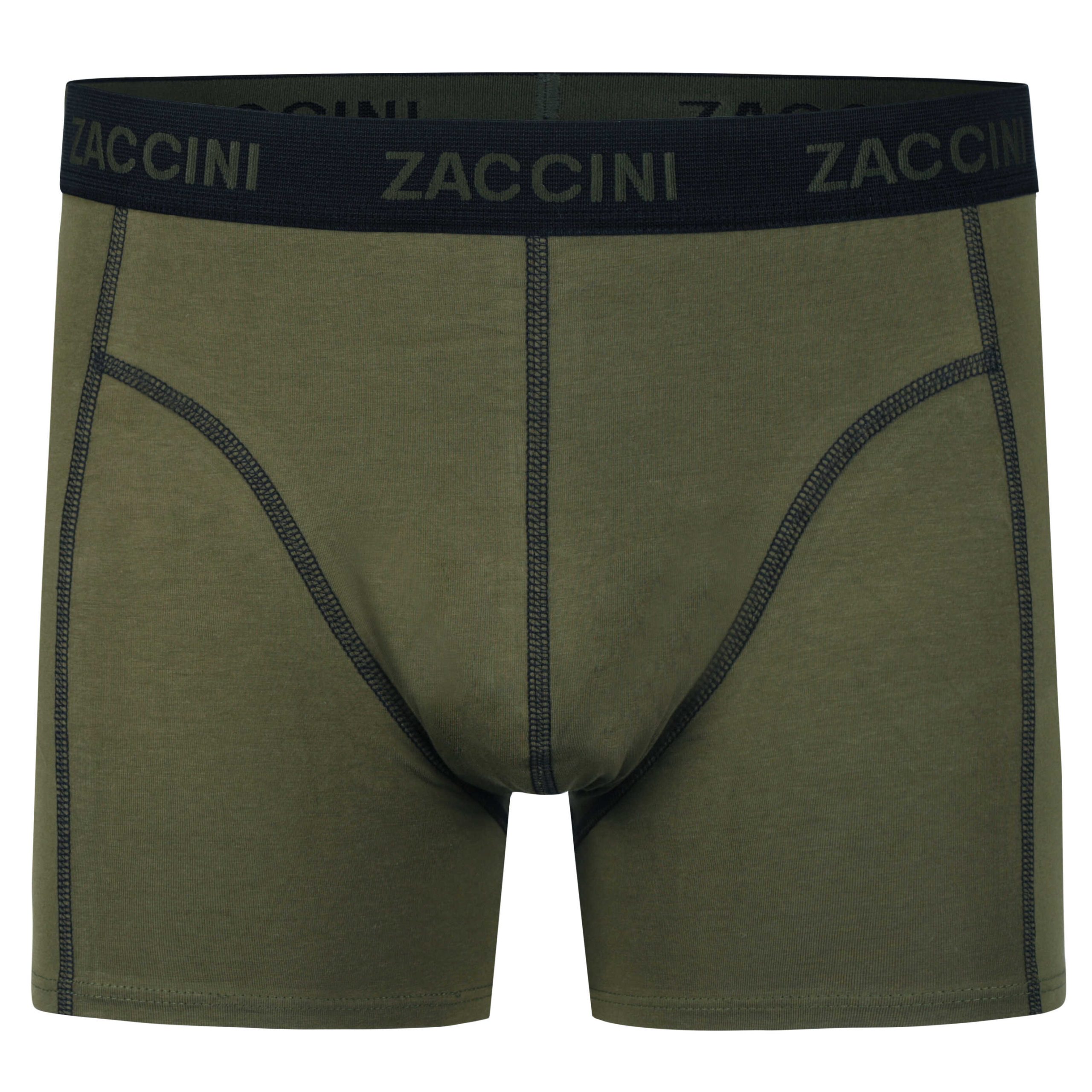 Zaccini Trendy 2-pack Perfect Fit Heren Boxershorts Allover Urban Blossom Olive Print - Khaki
