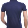 Les Designers Polo T-Shirt met geborduurde tijgerkop Navy