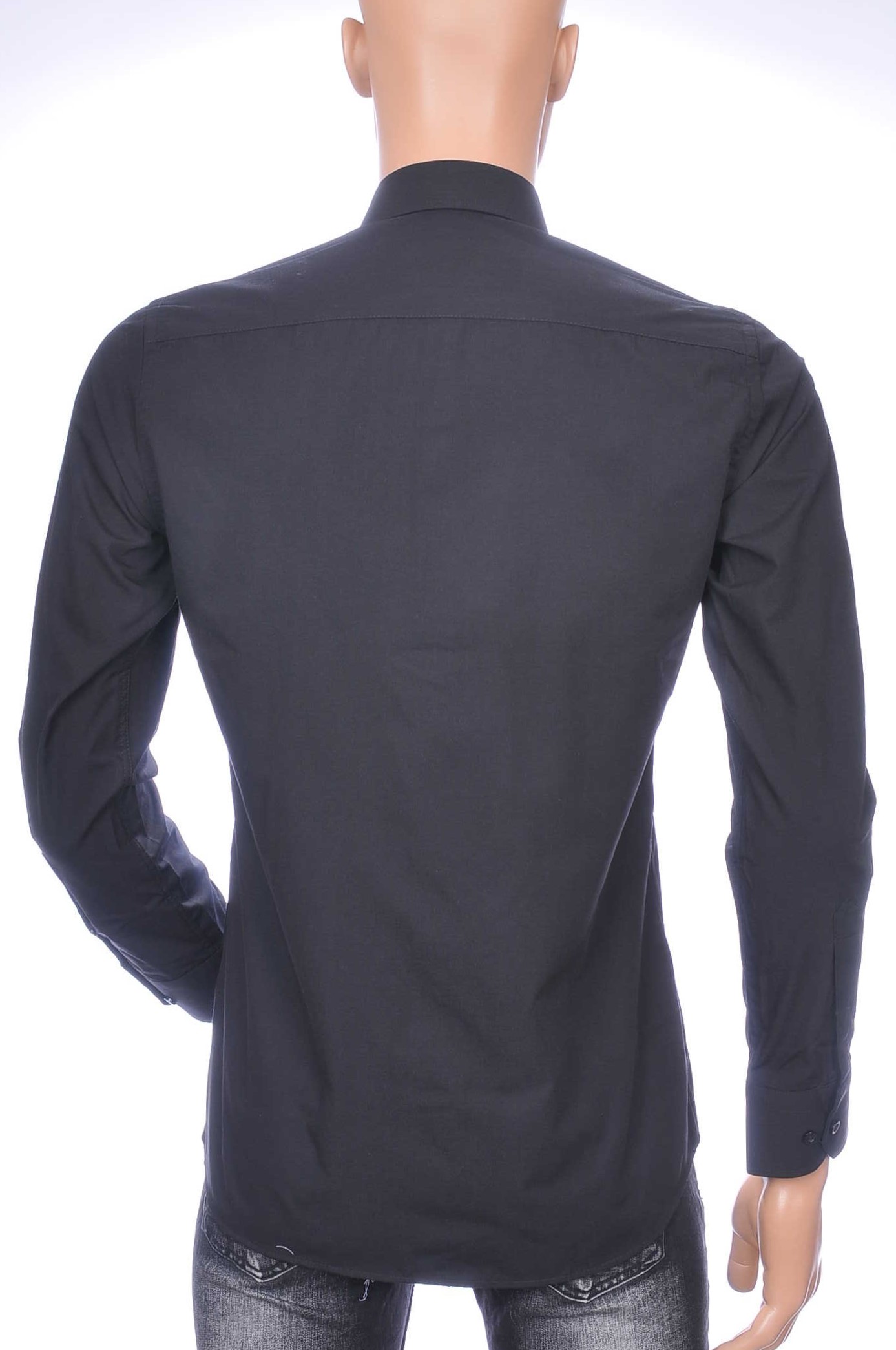 CORRINO slim fit effen heren overhemd Zwart