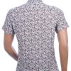 Ferlucci slim fit allover palmbomen dessin korte mouwen heren Hawaii overhemd Beige