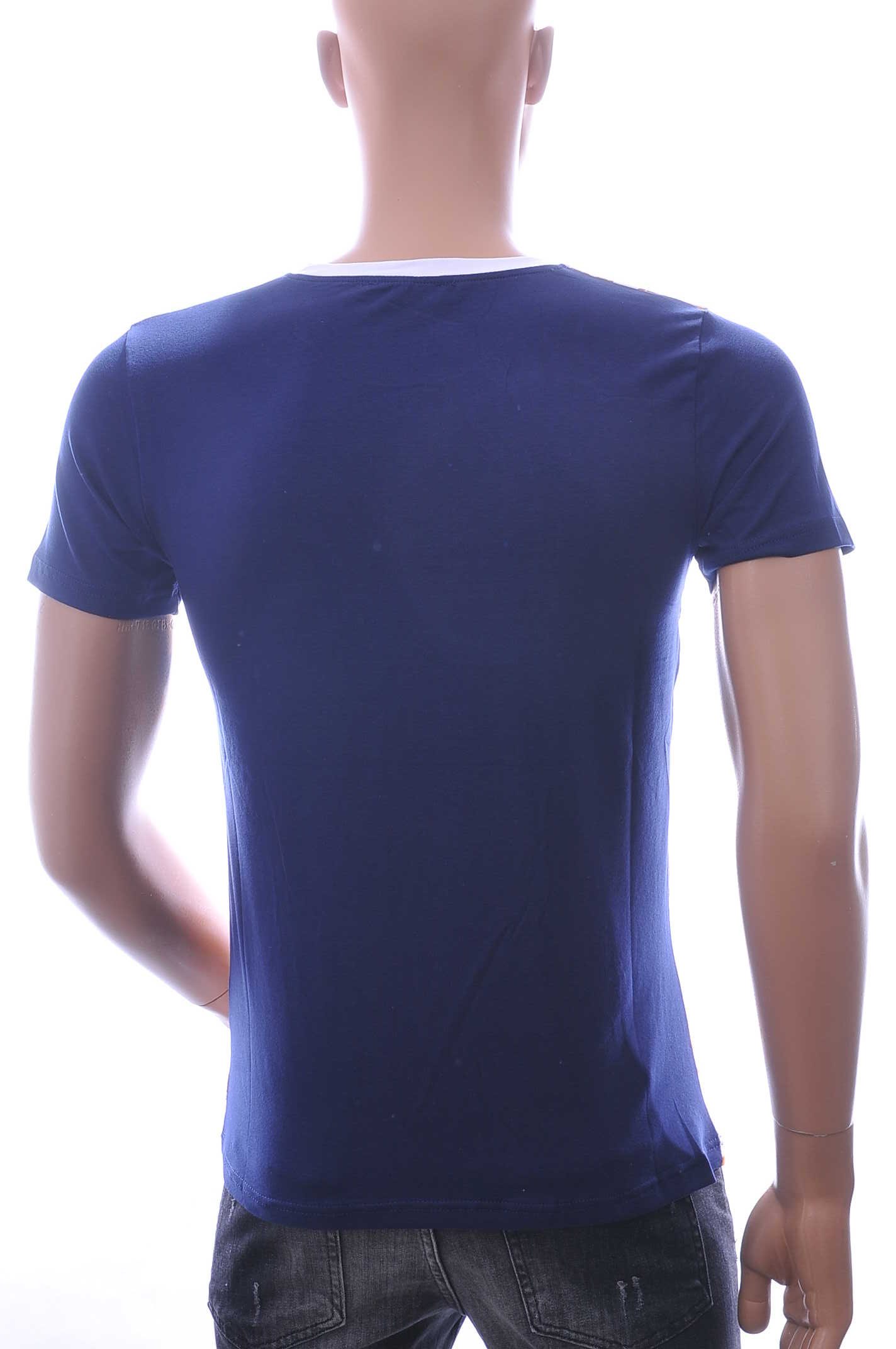 Club-Ju Hawaii T-Shirt met Ronde Hals en Palmbomen Print – Beige