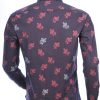 BIBLOS UOMO Wolff Blitz Moncler DIOR Philipp Plein PRADA Louis Vuitton GUCCI VERSACE KENZO Dsquared2 Levi's CHASIN G-STAR DOLCE & GABBANA DIESEL PME LEGEND WAM DENIM LACOSTE slim fit allover bloemen dessin heren overhemd Zwart