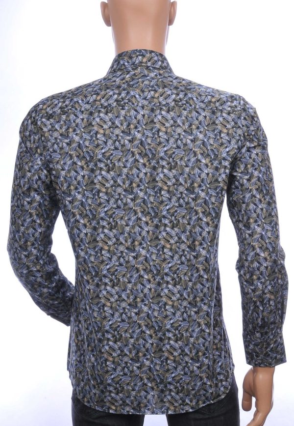 CORRINO TOMMY HILFIGER Suitable Vanguard OLYMP State of Art Blue Industry A fish named fred Wolff Blitz Moncler DIOR Philipp Plein PRADA Louis Vuitton GUCCI VERSACE KENZO Dsquared2 Levi's CHASIN G-STAR DOLCE & GABBANA DIESEL PME LEGEND WAM DENIM LACOSTE modern fit allover bladeren dessin heren overhemd Khaki