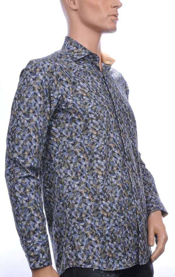 CORRINO TOMMY HILFIGER Suitable Vanguard OLYMP State of Art Blue Industry A fish named fred Wolff Blitz Moncler DIOR Philipp Plein PRADA Louis Vuitton GUCCI VERSACE KENZO Dsquared2 Levi's CHASIN G-STAR DOLCE & GABBANA DIESEL PME LEGEND WAM DENIM LACOSTE modern fit allover bladeren dessin heren overhemd Khaki