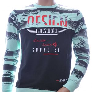 CLUB JU Moncler DIOR Philipp Plein PRADA Louis Vuitton GUCCI VERSACE KENZO Dsquared2 Levi's CHASIN G-STAR DOLCE & GABBANA DIESEL PME LEGEND WAM DENIM LACOSTE DESIGN ronde hals heren Shirt met 3D letters Groen