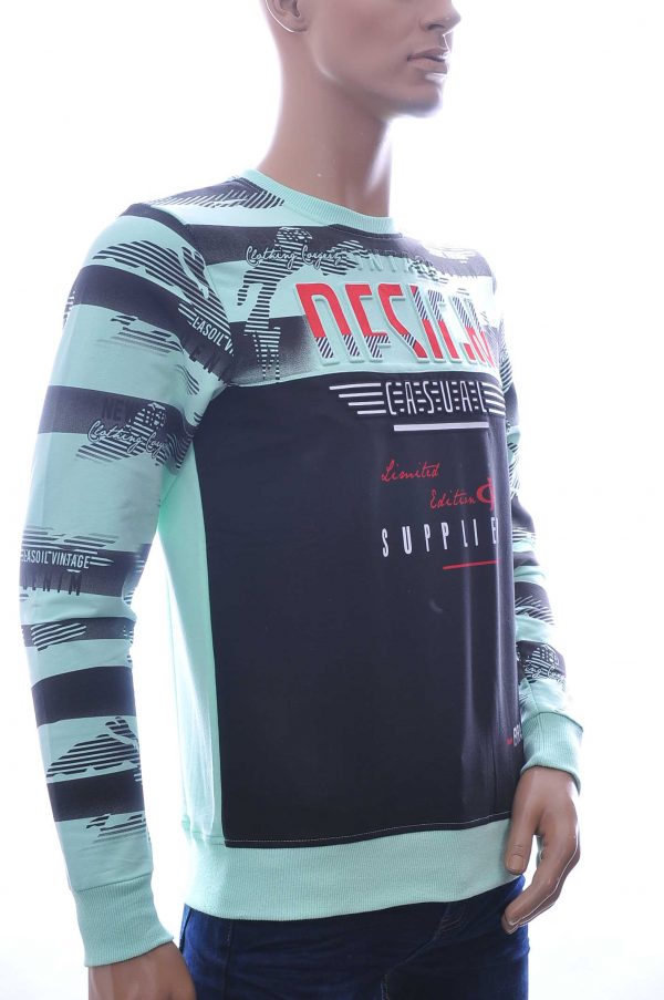CLUB JU Moncler DIOR Philipp Plein PRADA Louis Vuitton GUCCI VERSACE KENZO Dsquared2 Levi's CHASIN G-STAR DOLCE & GABBANA DIESEL PME LEGEND WAM DENIM LACOSTE DESIGN ronde hals heren Shirt met 3D letters Groen
