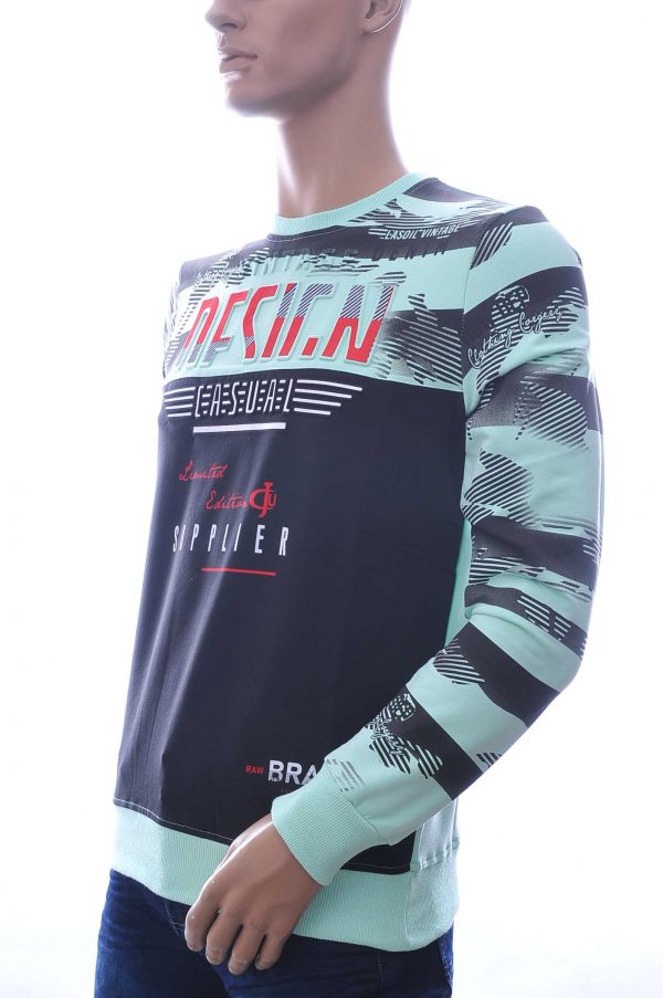 CLUB JU Moncler DIOR Philipp Plein PRADA Louis Vuitton GUCCI VERSACE KENZO Dsquared2 Levi's CHASIN G-STAR DOLCE & GABBANA DIESEL PME LEGEND WAM DENIM LACOSTE DESIGN ronde hals heren Shirt met 3D letters Groen