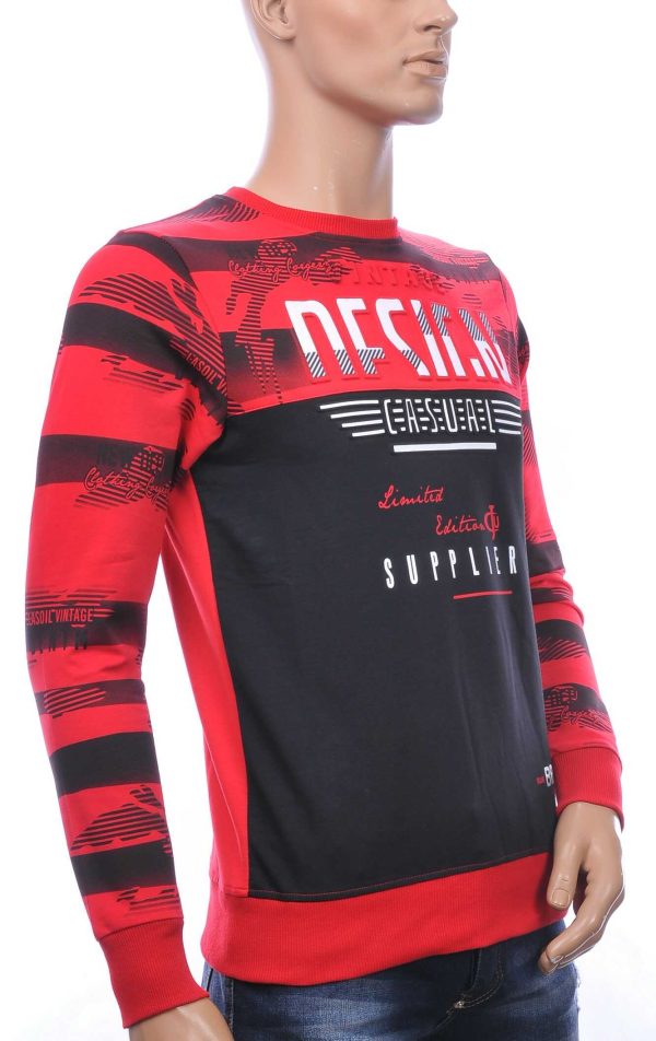 CLUB JU Moncler DIOR Philipp Plein PRADA Louis Vuitton GUCCI VERSACE KENZO Dsquared2 Levi's CHASIN G-STAR DOLCE & GABBANA DIESEL PME LEGEND WAM DENIM LACOSTE DESIGN ronde hals heren Shirt met 3D letters Rood