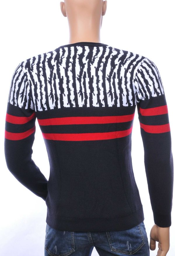 Club Ju A Fish Named Fred Wolff Blitz Louis Vuitton GUCCI VERSACE KENZO Dsquared2 Levi's CHASIN G-STAR DOLCE & GABBANA DIESEL PME LEGEND WAM DENIM LACOSTE Parajumpers Stone Island ronde hals modern dessin heren trui Navy