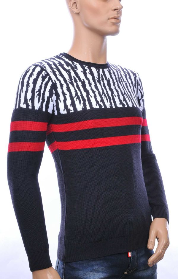 Club Ju A Fish Named Fred Wolff Blitz Louis Vuitton GUCCI VERSACE KENZO Dsquared2 Levi's CHASIN G-STAR DOLCE & GABBANA DIESEL PME LEGEND WAM DENIM LACOSTE Parajumpers Stone Island ronde hals modern dessin heren trui Navy