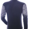 CLUB JU DELUXE ronde hals heren Shirt met 3D letters Zwart-Wit