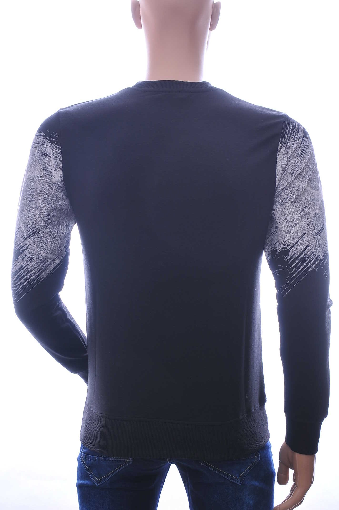 CLUB JU DELUXE ronde hals heren Shirt met 3D letters Zwart