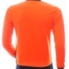 CLUB JU BLACK RAW ronde hals heren Shirt met 3D letters Oranje