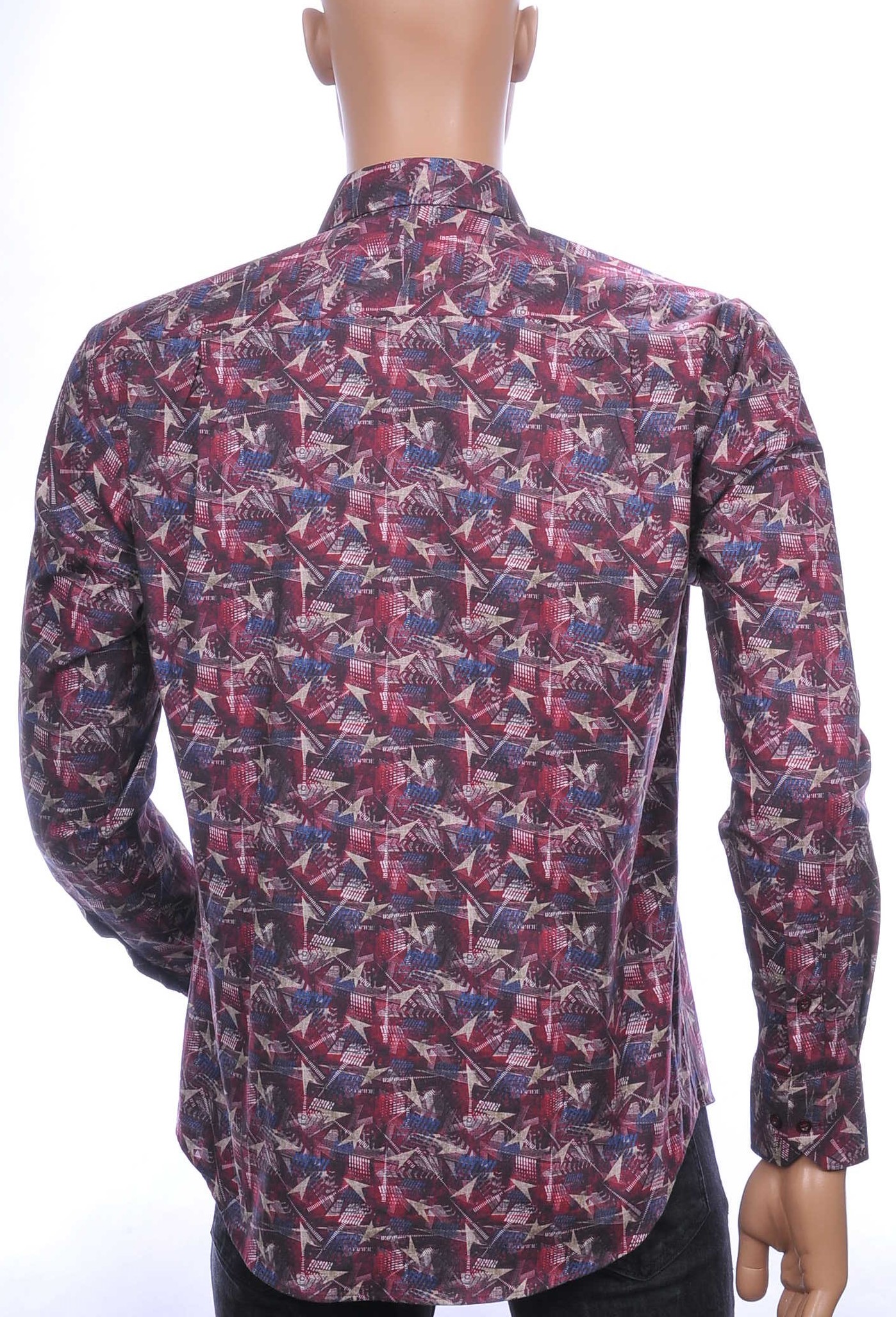 Dom Tower OLYMP State of Art Blue Industry A fish named fred Wolff Blitz Moncler DIOR Philipp Plein PRADA Louis Vuitton GUCCI VERSACE KENZO Dsquared2 Levi's CHASIN G-STAR DOLCE & GABBANA DIESEL PME LEGEND WAM DENIM LACOSTE regular fıt allover modern dessin heren overhemd met borstzak Bordeaux