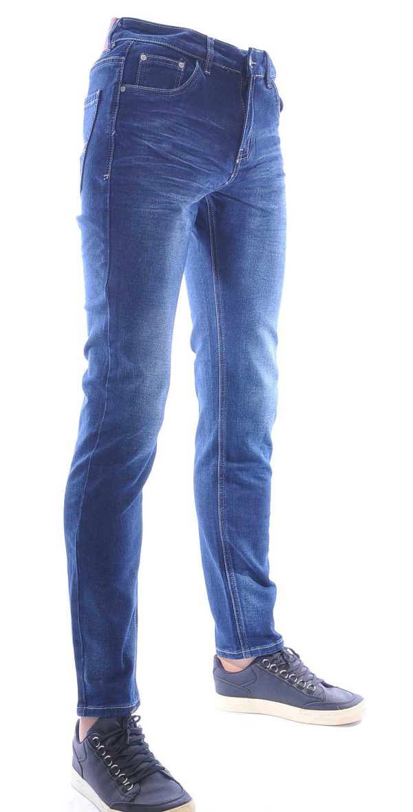 EDO JEANS trendy slim fit heren stretch jeans Blauw