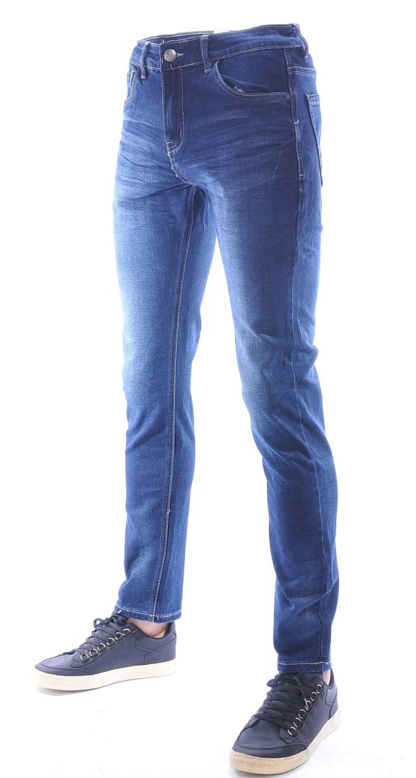 EDO JEANS trendy slim fit heren stretch jeans Blauw