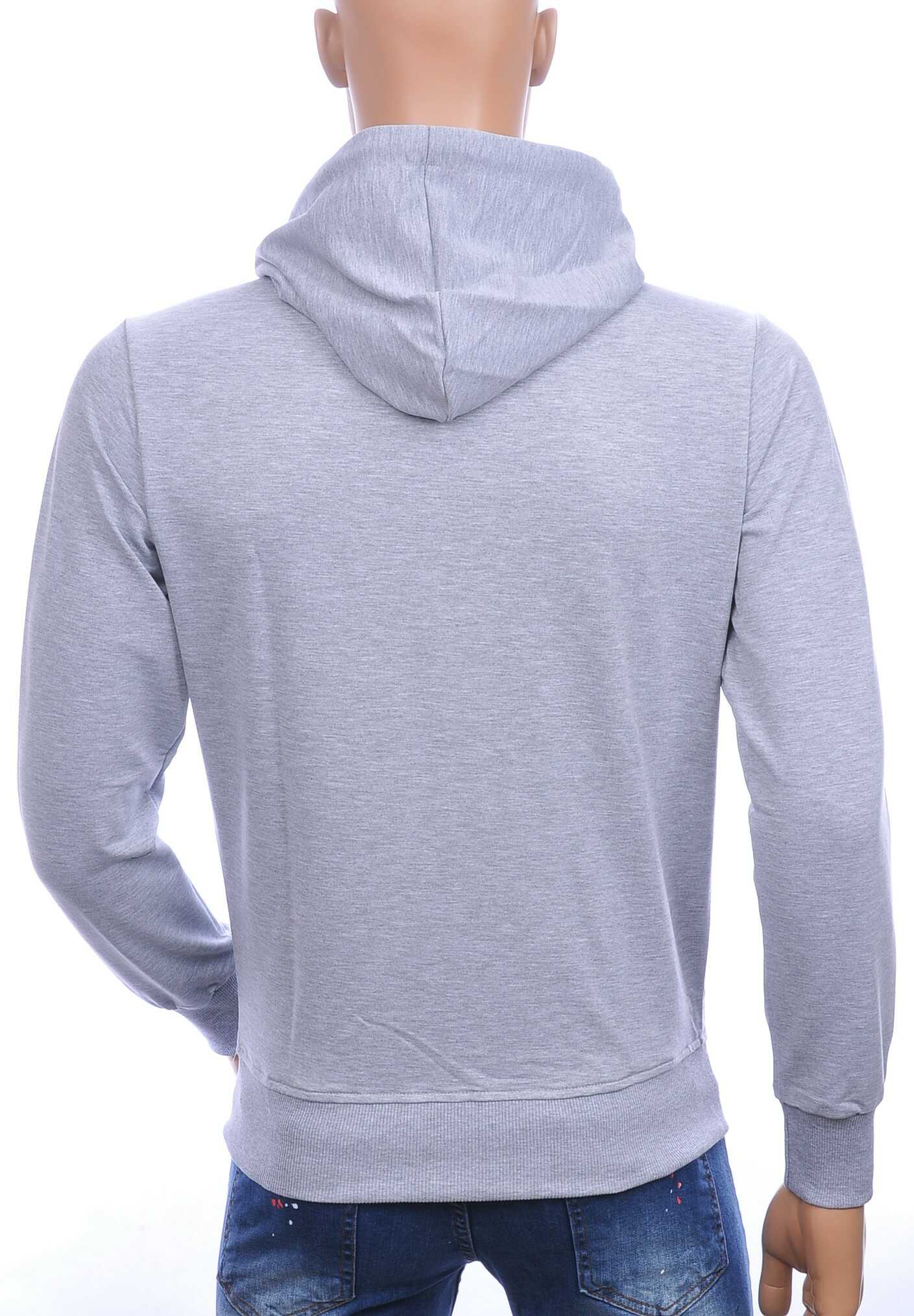 JAYLVIS&ARANCIA STONE ROYAL print heren sweatvest met capuchon Grijs