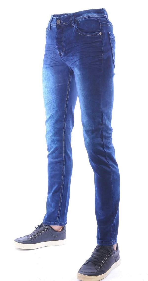 Jaylvis Moncler DIOR Philipp Plein PRADA Louis Vuitton GUCCI VERSACE KENZO Dsquared2 Levi's CHASIN G-STAR DOLCE & GABBANA DIESEL PME LEGEND WAM DENIM LACOSTE trendy slim fit heren stretch jeans met contrast kleur stiksels Blauw