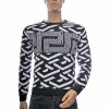 Club Ju heren trui, Heren trui navy, Dunne heren trui, Allover design heren trui, Ronde hals trui heren, Fijn gebreide heren trui, Trendy heren knitwear, Streetwear heren trui, Moderne heren sweater, Katoen acryl trui heren, online trui kopen, trui kopen in Nijmegen, Goedkoop heren trui kopen