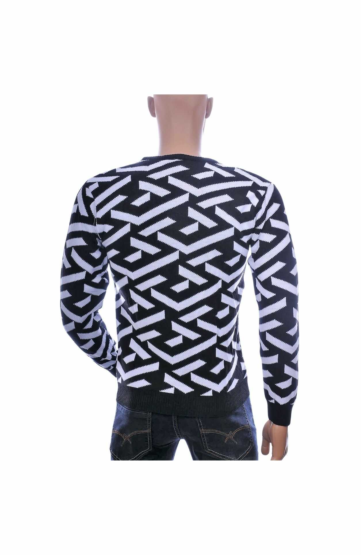 Club Ju heren trui, Heren trui navy, Dunne heren trui, Allover design heren trui, Ronde hals trui heren, Fijn gebreide heren trui, Trendy heren knitwear, Streetwear heren trui, Moderne heren sweater, Katoen acryl trui heren, online trui kopen, trui kopen in Nijmegen, Goedkoop heren trui kopen