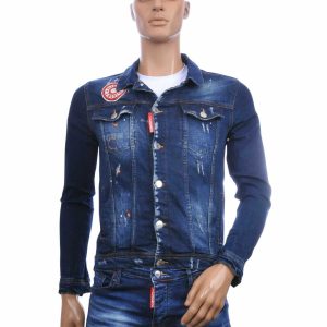 heren spijkerjack blauw icon2 slim fit