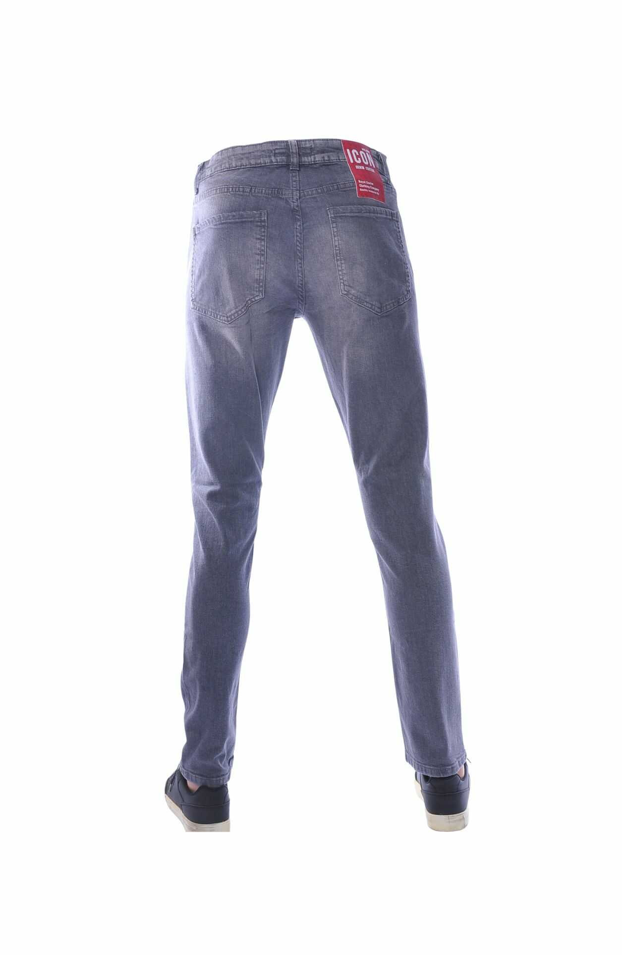 icon heren jeans grijs, gescheurde heren jeans slim fit, heren jeans met verfspatten, icon skinny jeans stretch, grijze destroyed jeans heren, streetwear heren jeans, icon hippie jeans, stoere heren jeans online kopen, goedkoop jeans bestellen