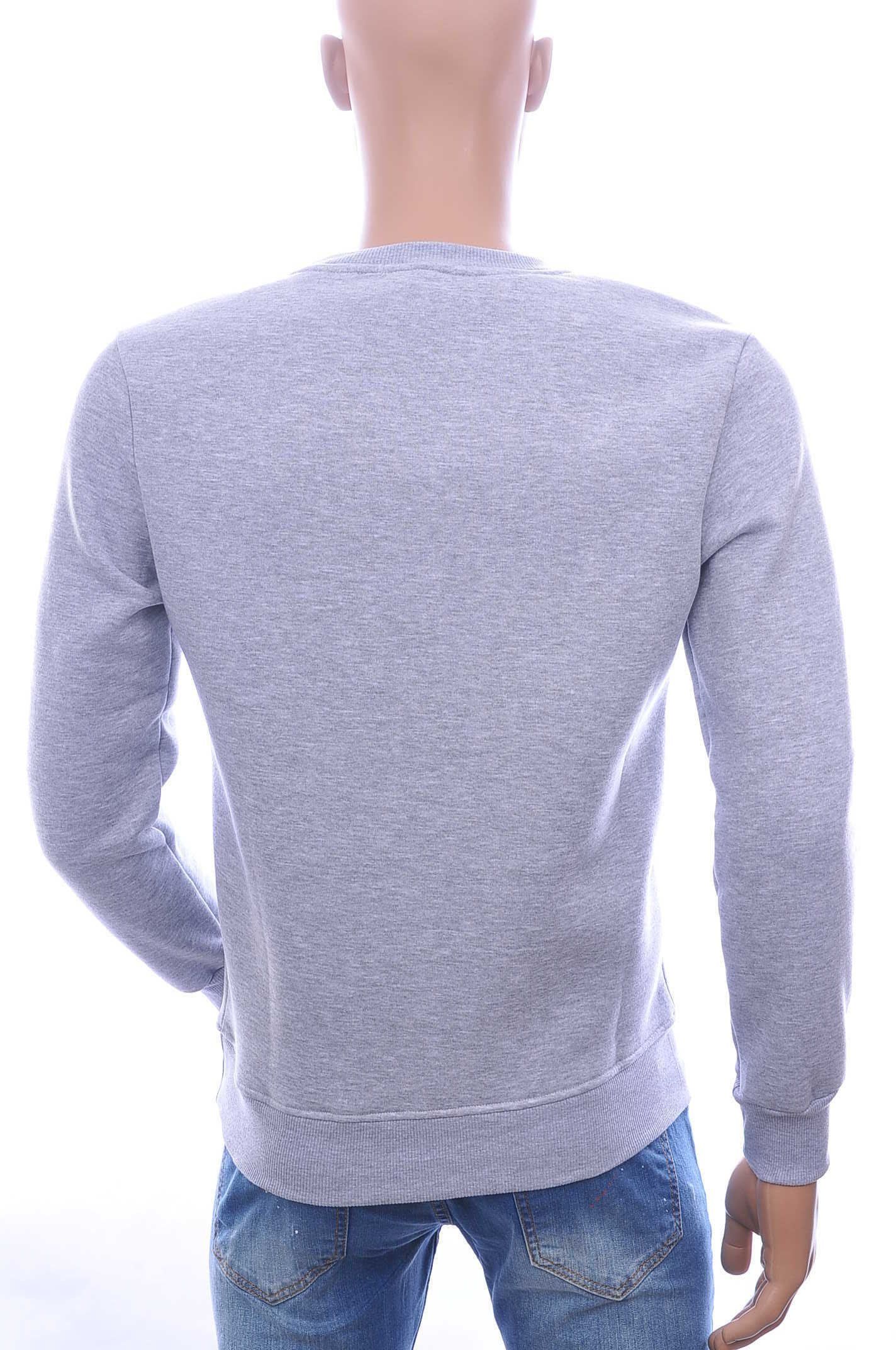 JAYLVIS&ARANCIA Ronde Hals Heren Sweatshirt met “NEVER GIVE UP” Print – Grijs