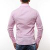 Red Bridge getailleerd slim fit stretch effen heren overhemd Roze