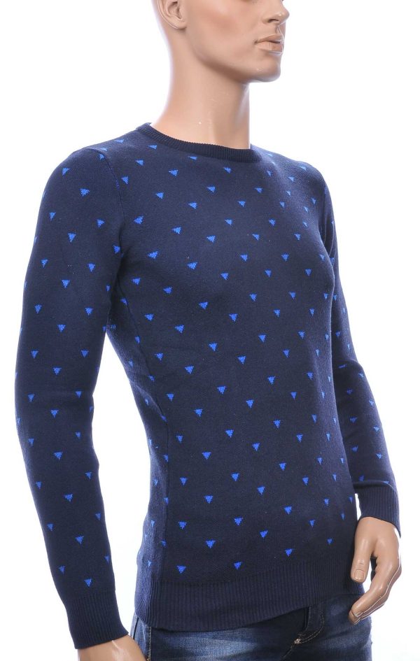AFAROZ A Fish Named Fred Wolff Blitz Louis Vuitton GUCCI VERSACE KENZO Dsquared2 Levi's CHASIN G-STAR DOLCE & GABBANA DIESEL PME LEGEND WAM DENIM LACOSTE Parajumpers Stone Island trendy ronde hals dunne heren trui Zwart - Blauw