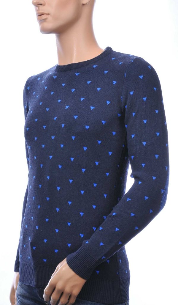 AFAROZ A Fish Named Fred Wolff Blitz Louis Vuitton GUCCI VERSACE KENZO Dsquared2 Levi's CHASIN G-STAR DOLCE & GABBANA DIESEL PME LEGEND WAM DENIM LACOSTE Parajumpers Stone Island trendy ronde hals dunne heren trui Zwart - Blauw