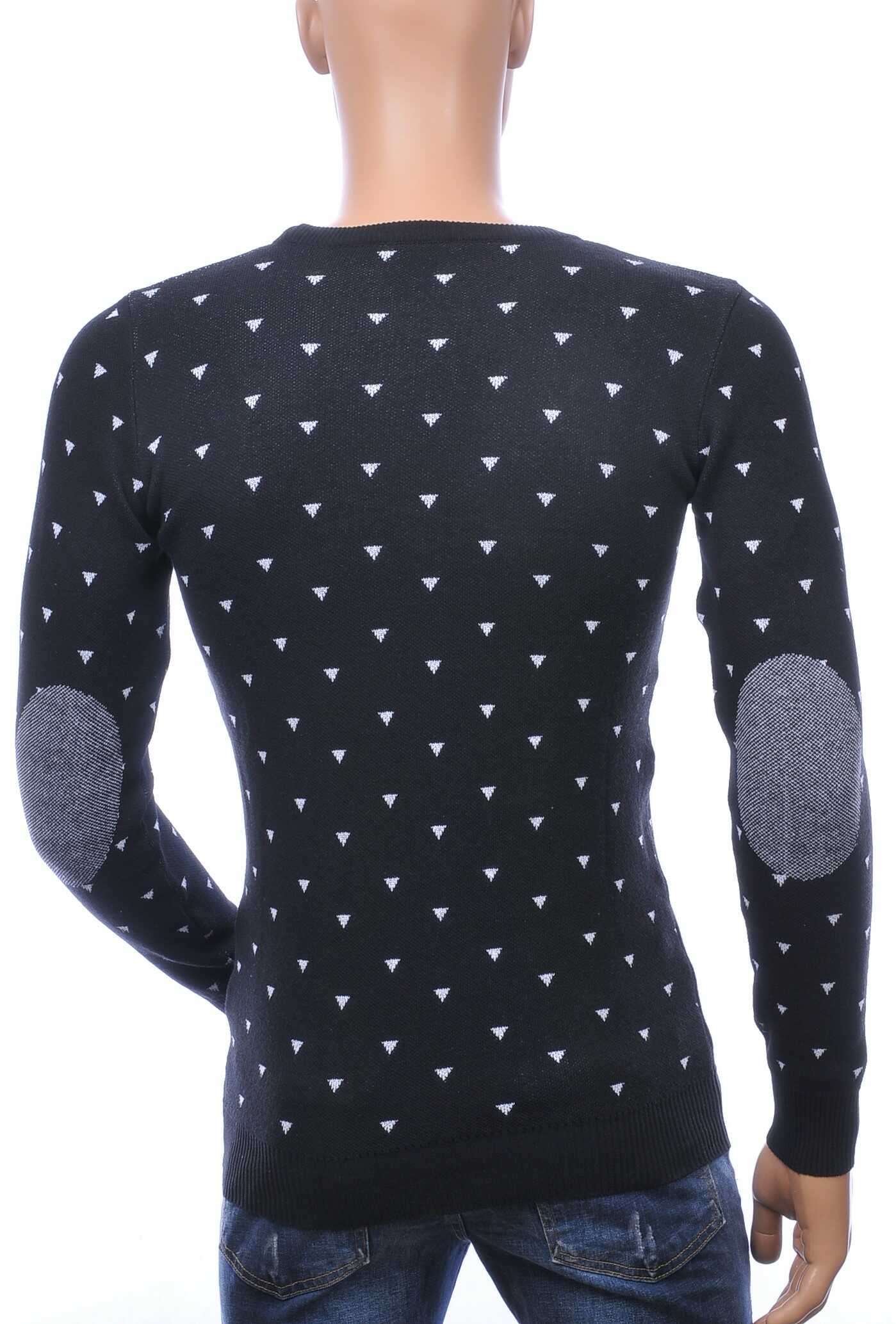 AFAROZ A Fish Named Fred Wolff Blitz Louis Vuitton GUCCI VERSACE KENZO Dsquared2 Levi's CHASIN G-STAR DOLCE & GABBANA DIESEL PME LEGEND WAM DENIM LACOSTE Parajumpers Stone Island trendy ronde hals dunne heren trui Zwart - Zwart