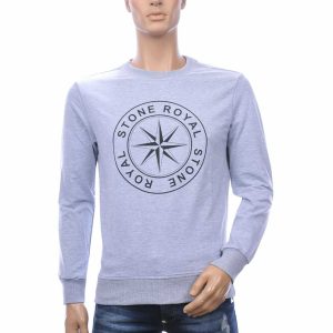 heren sweatshirt grijs, jaylvis arancia trui, stone royal sweatshirt, heren ronde hals trui, streetwear sweatshirt heren, casual heren trui, katoenen sweatshirt heren, moderne heren trui, stretch sweatshirt heren, logo sweatshirt heren, online sweatshirt kopen, sweatshirt kopen in Nijmegen, Goedkoop heren sweatshirt, Charra, heren Kleding in Nijmegen, CHARRA, ZARA, COEF, CHASIN, WAM DENIM