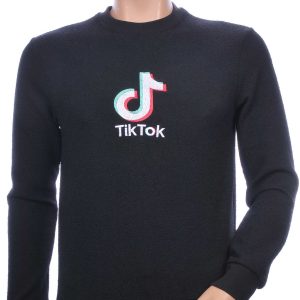 MIZ-U Wolff Blitz Moncler DIOR Philipp Plein PRADA Louis Vuitton GUCCI VERSACE KENZO Dsquared2 Levi's CHASIN G-STAR DOLCE & GABBANA DIESEL PME LEGEND WAM DENIM LACOSTE trendy ronde hals effen TikTok sweatshirt Zwart