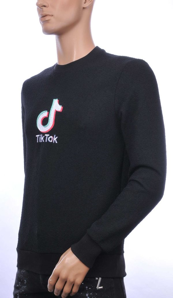 MIZ-U Wolff Blitz Moncler DIOR Philipp Plein PRADA Louis Vuitton GUCCI VERSACE KENZO Dsquared2 Levi's CHASIN G-STAR DOLCE & GABBANA DIESEL PME LEGEND WAM DENIM LACOSTE trendy ronde hals effen TikTok sweatshirt Zwart