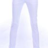 MAX TRE effen witte kleur slim fit stretch jeans Wit