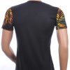 CLUB-JU ronde hals allover palmbomen bladeren print heren Hawaii T-Shirt Zwart