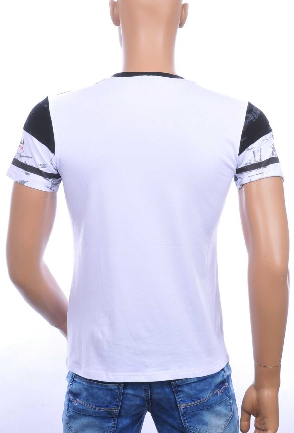 Ci Borg ENJOY & MORE ronde hals T-shirt met 3D letters Wit